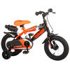 Volare Sportivo Kinderfiets - Jongens - 12 inch - Neon Oranje/Zwart - 95% afgemonteerd