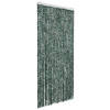 vidaXL Vliegengordijn 100x220 cm chenille groen en wit