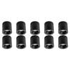 Opbouwspot 10 Pack - Pragmi Cliron Pro - GU10 Fitting - Opbouw Rond - Mat Zwart - Aluminium - Verdiept - Ø90mm