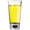 Asobu bierglas met opener 550 ml glas/aluminium transparant