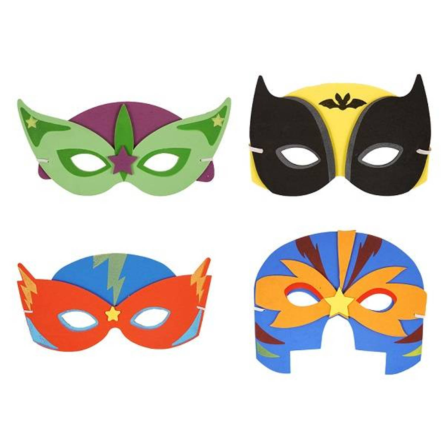 24 STUKS Mix Superhelden Maskers van Foam Traktatie -