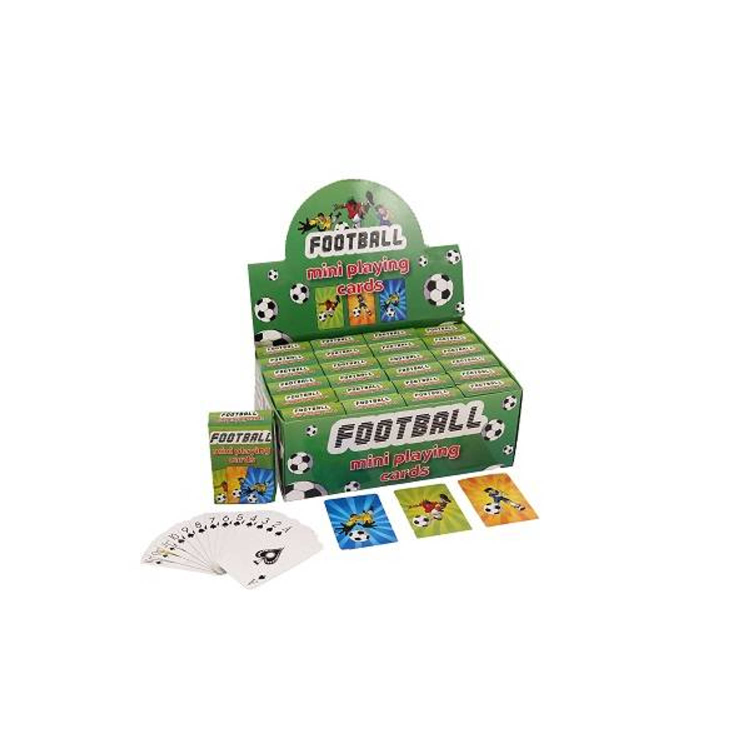 Uitdeelcadeautjes Mini Speelkaarten Model: Voetbal In Display (24