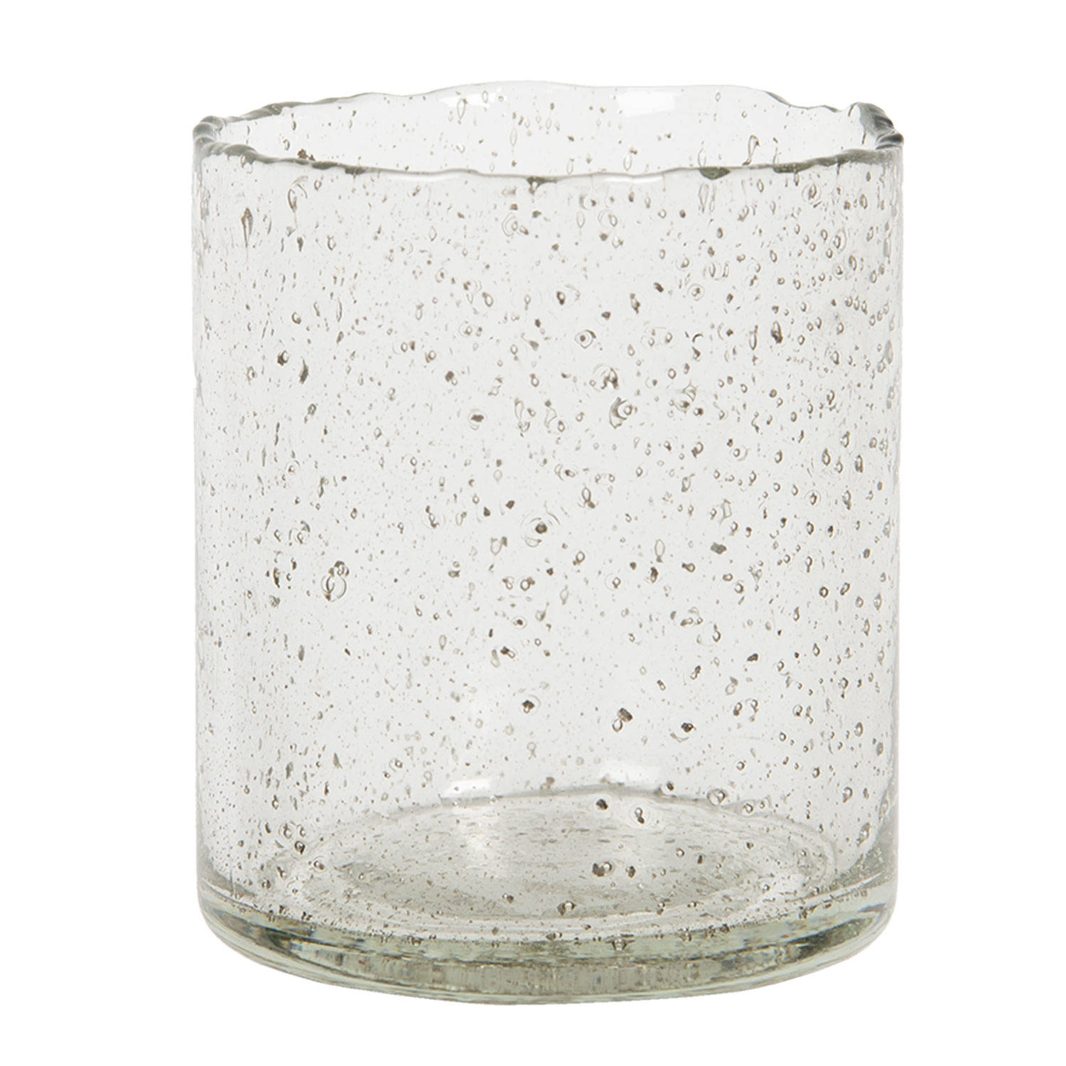 Waxinelichthouder Ø 8*10 Cm Transparant Glas Clayre & Eef 6gl2994