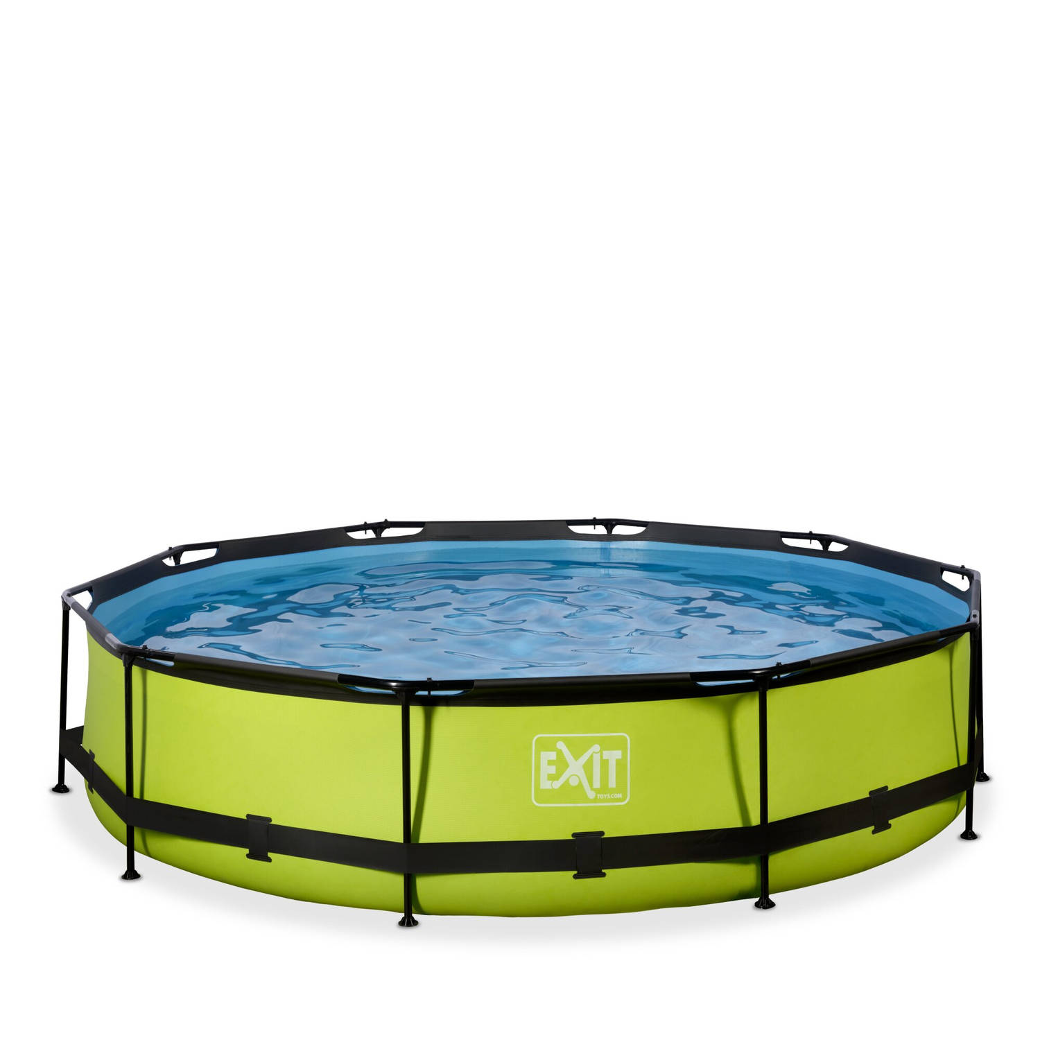 EXIT Lime opzetzwembad met filterpomp groen ø360x76cm
