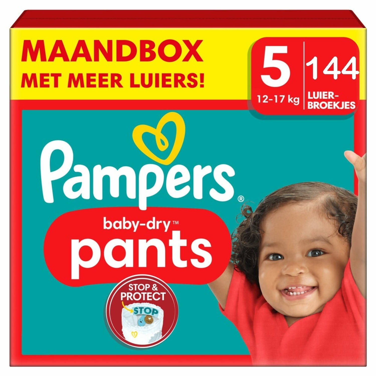 Pampers Baby Dry Pants Maat 5 144 Luierbroekjes Maandbox Xl