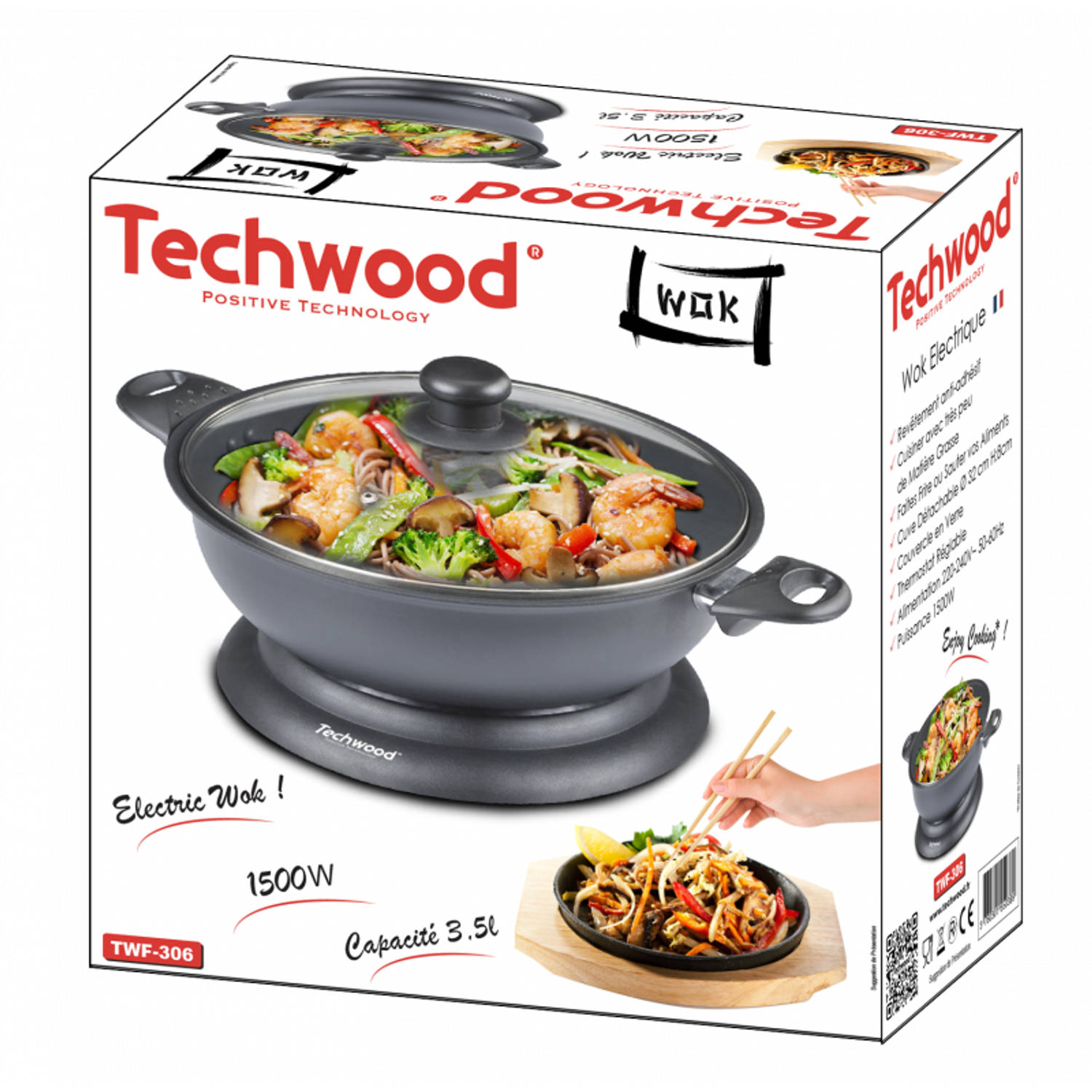 Techwood elektrische wok Blokker