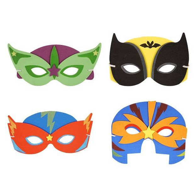 24 STUKS Mix Superhelden Maskers van Foam Traktatie -