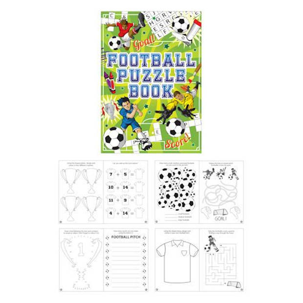 Uitdeelcadeautjes - Puzzelboeken - Model: Voetbal (48 stuks)
