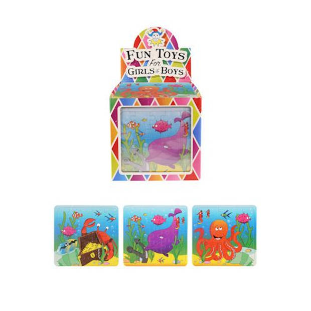 Uitdeelcadeautjes - Puzzel: Sea Life, 13 x 12 Cm in Traktatiebox (108