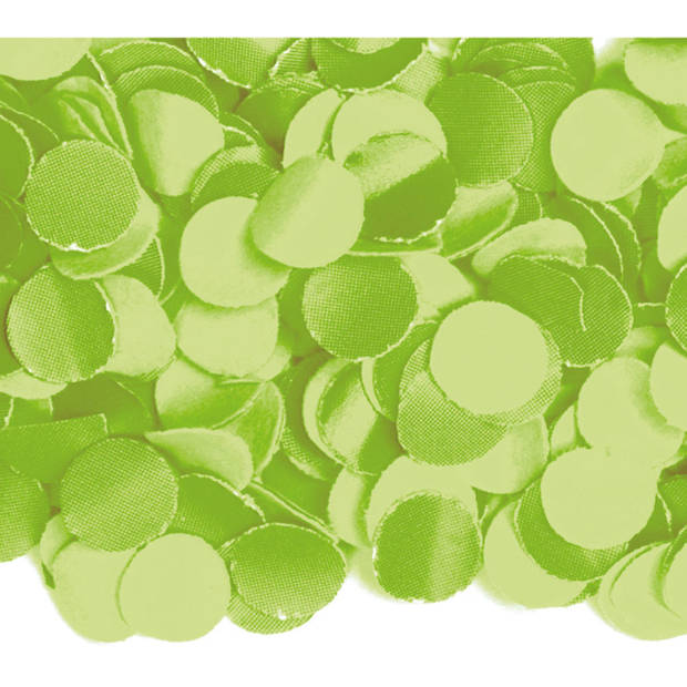 3x zakjes van 100 gram party confetti kleur lime - Confetti