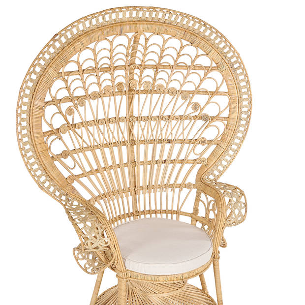 Beliani EMMANUELLE - Fauteuil-Natuurlijk-Rotan