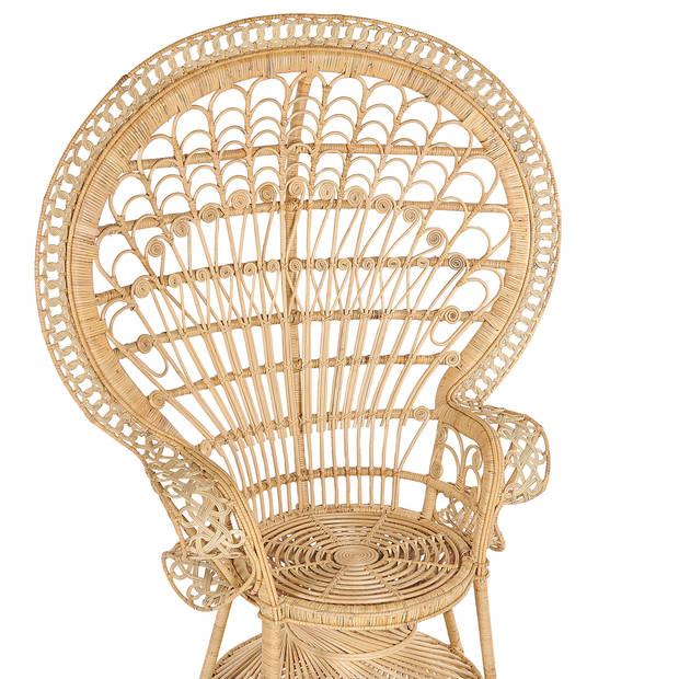 Beliani EMMANUELLE - Fauteuil-Natuurlijk-Rotan