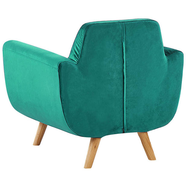 Beliani BERNES - Fauteuil overtrek-Groen-Fluweel