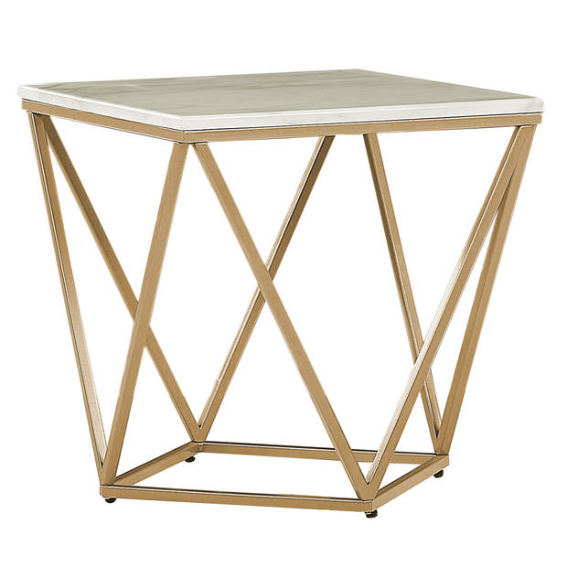 Beliani MALIBU - Bijzettafel-Beige-MDF