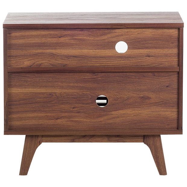 Beliani CLEVELAND - Sideboard-Donkere houtkleur-MDF