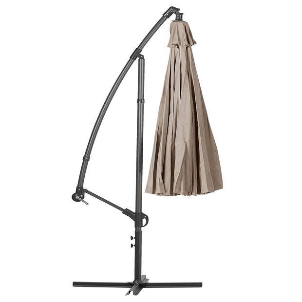 Beliani CALABRIA - Cantilever parasol-Beige-Polyester