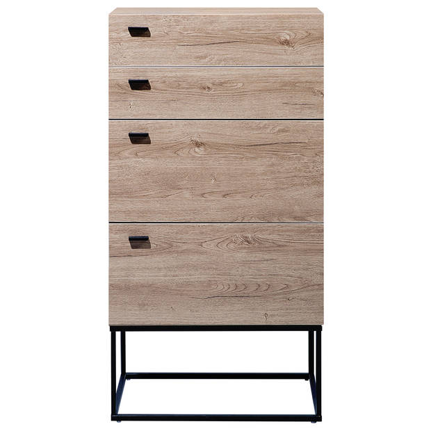 Beliani ACRA - Commode-Lichte houtkleur-Vezelplaat