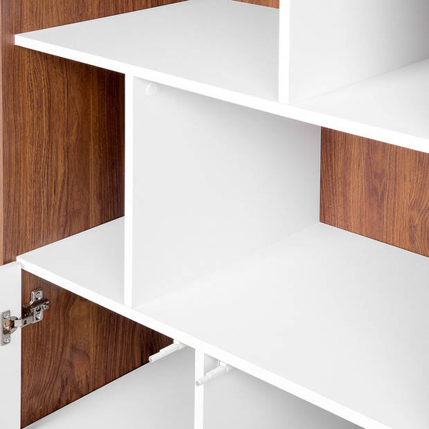 Beliani COLUMBUS - Boekenkast-Wit-MDF