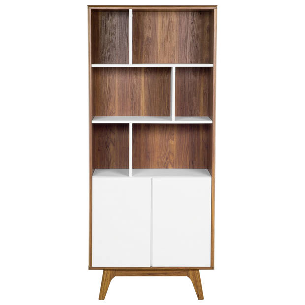 Beliani COLUMBUS - Boekenkast-Wit-MDF