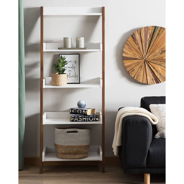 Beliani MOBILE TRIO - Boekenkast-Wit-MDF