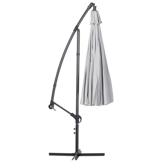 Beliani CALABRIA - Cantilever parasol-Grijs-Polyester