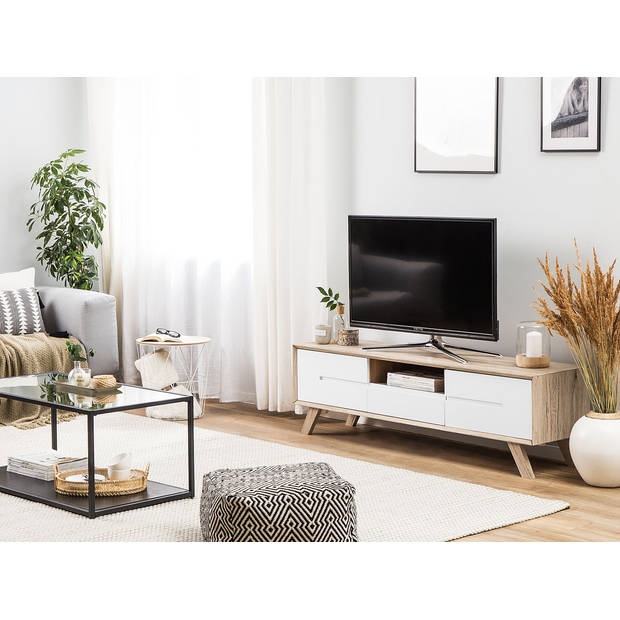 Beliani FORESTER - TV-kast-Lichte houtkleur-MDF