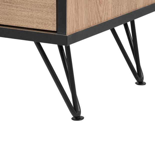 Beliani HALSTON - TV-kast-Lichte houtkleur-Vezelplaat