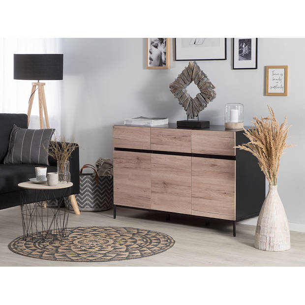 Beliani SYDNEY - Sideboard-Lichte houtkleur-MDF