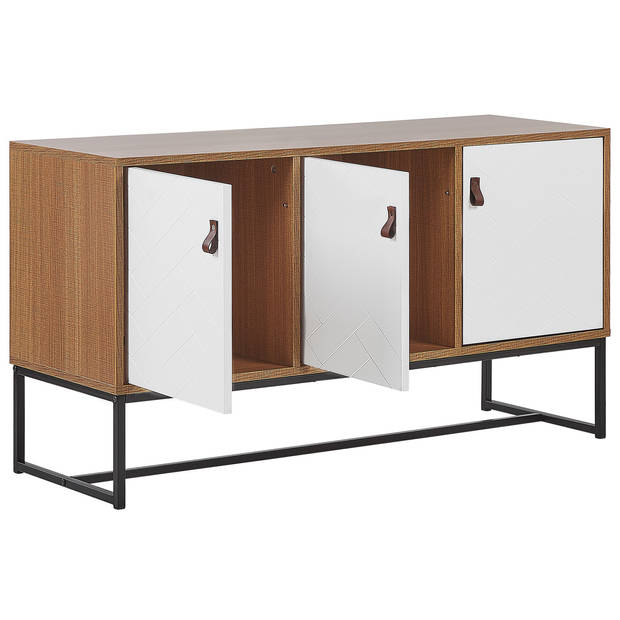 Beliani NUEVA - Sideboard-Lichte houtkleur-MDF