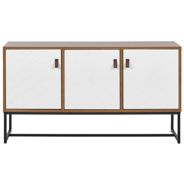 Beliani NUEVA - Sideboard-Lichte houtkleur-MDF