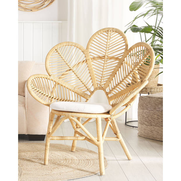 Beliani FLORENTINE - Fauteuil-Natuurlijk-Rotan