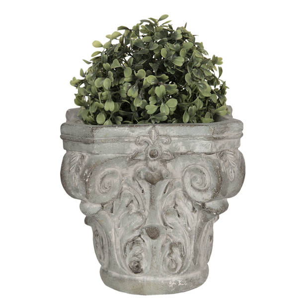 Clayre & Eef Groene Bloempot 17*17*16 cm 6TE0333