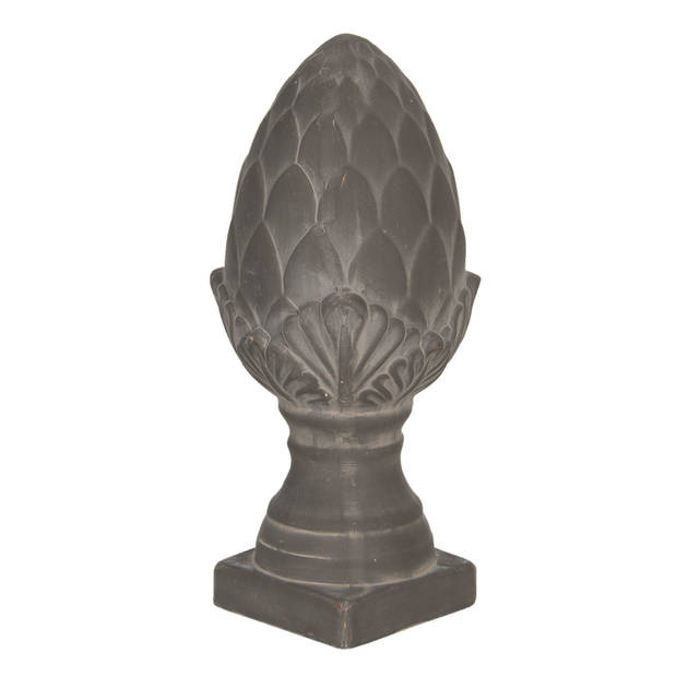 Clayre & Eef Grijze Decoratie dennenappel Ø 14*33 cm 6CE1240