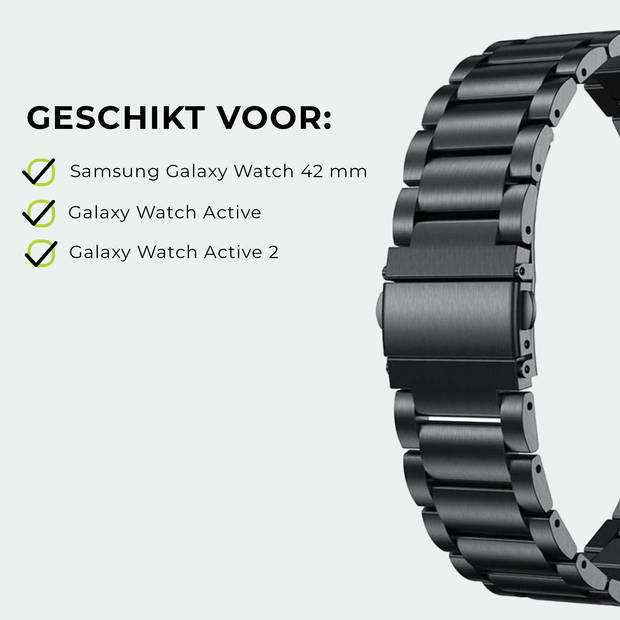 SmartphoneClip - bandje metaal zwart - voor Galaxy Watch Active (2)