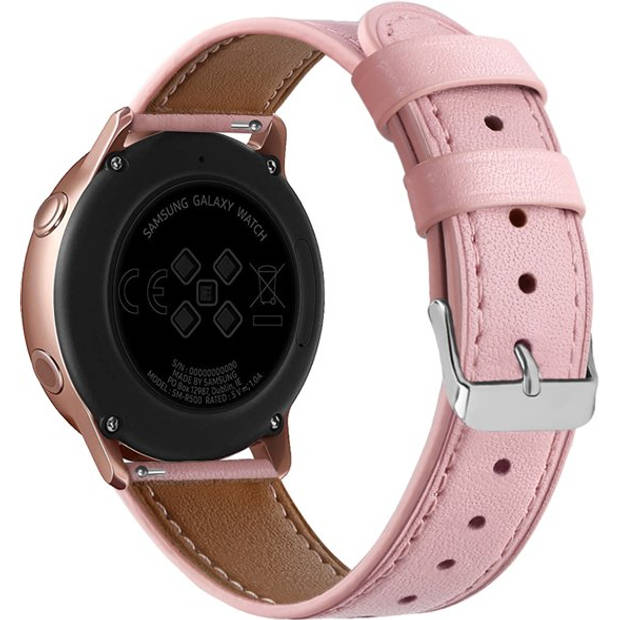 SmartphoneClip - bandje leer roze - voor Galaxy Watch Active (2)