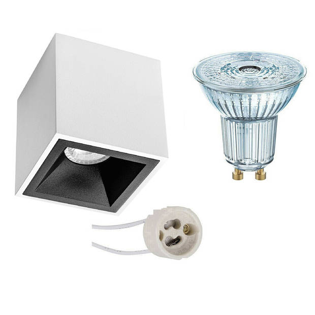 Opbouwspot Set - OSRAM Parathom PAR16 940 36D - Pragmi Cliron Pro - GU10 Fitting - Dimbaar - Opbouw Vierkant - Mat