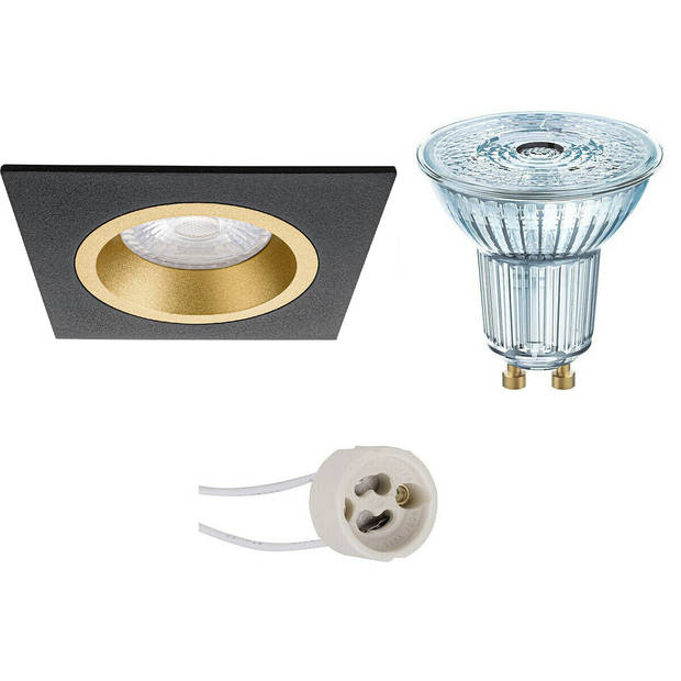 LED Spot Set - LEDVANCE Parathom PAR16 927 36D - Pragmi Rodos Pro - GU10 Fitting - Dimbaar - Inbouw Vierkant - Mat