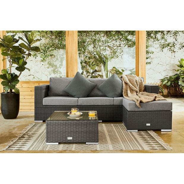 Feel Home - Alu Wicker Corner loungeset - Messina I