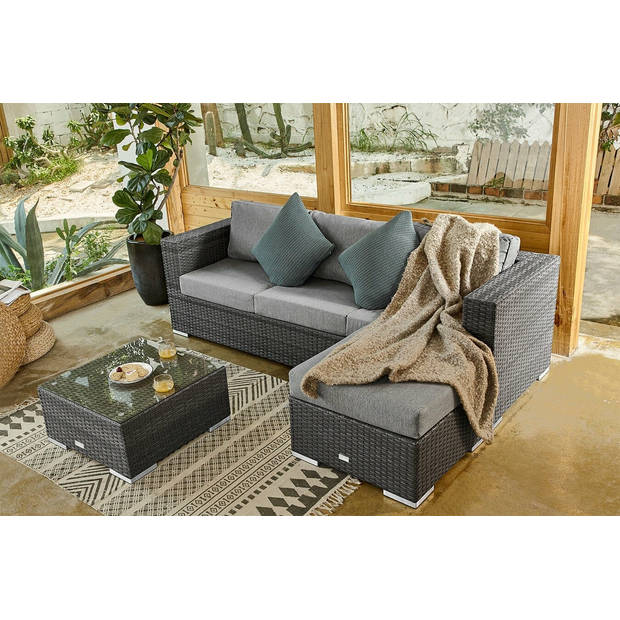 Feel Home - Alu Wicker Corner loungeset - Messina I