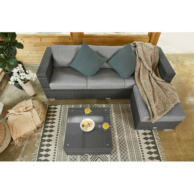 Feel Home - Alu Wicker Corner loungeset - Messina I