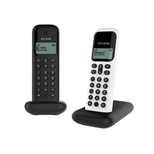 Alcatel D285s Duo Dect telefoon zwart-wit