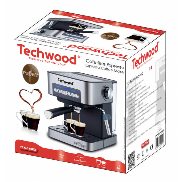 Techwood espressomachine 15 bar
