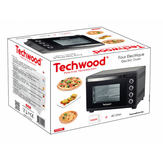 Techwood vrijstaande oven tfo-406 40 liter