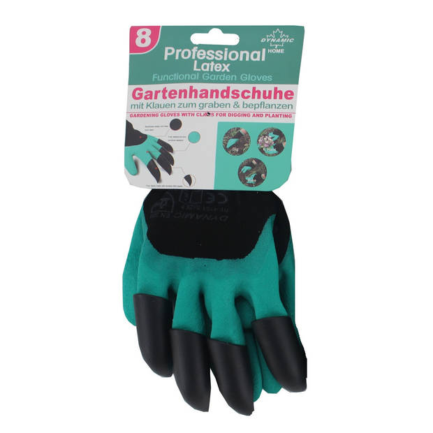 2x paar latex tuin handschoenen met graaf en beplant klauwen voor volwassenen - Werkhandschoenen