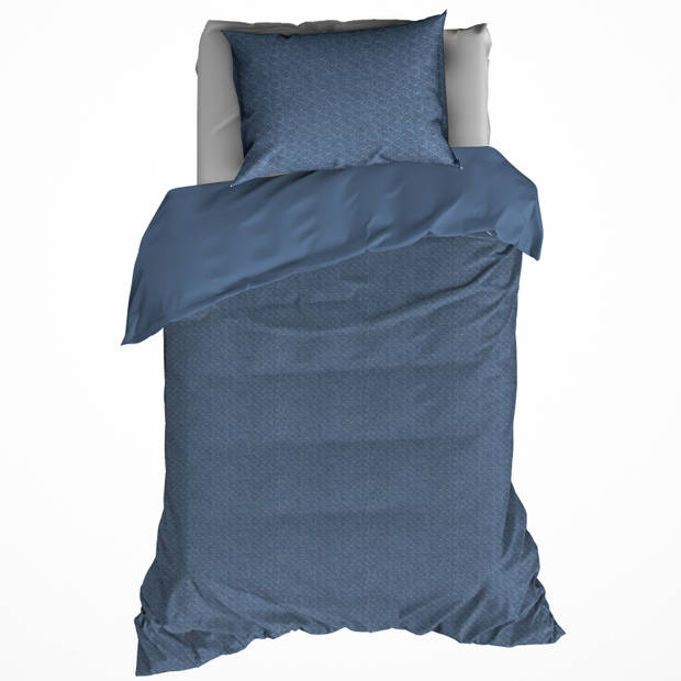 Dekbedovertrek Katoen Flanel Tarbot Stellar Blue 140 x 200/220 cm