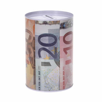 Spaarpot euro biljetten rechtop 10 x 15 cm - Spaarpotten