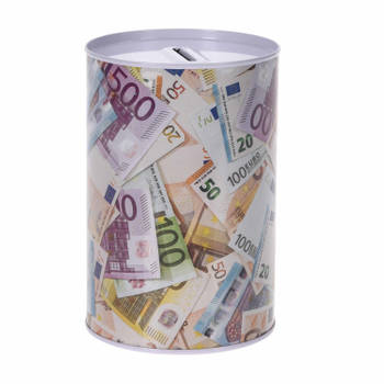 Spaarpot euro biljetten stapel 10 x 15 cm - Spaarpotten