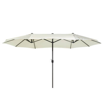 Blokker Beliani SIBILLA - Dubbele parasol-Beige-Polyester aanbieding