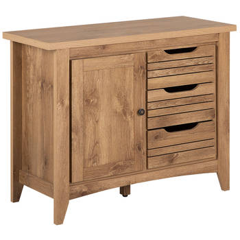 Beliani AGORA - Sideboard-Lichte houtkleur-MDF, Vezelplaat