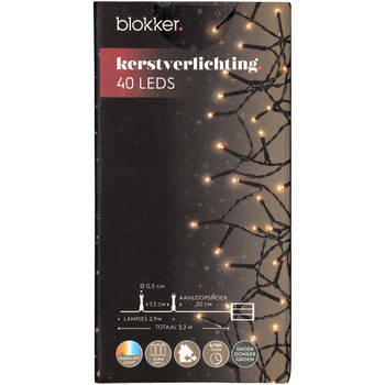 Blokker Kerstverlichting - 40 Leds - Warm Wit